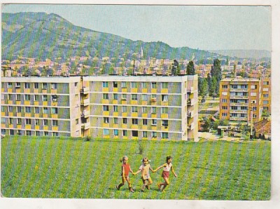 bnk cp Simleul Silvaniei - Vedere a orasului in cartierul Bradet - circulata foto