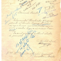 Z196 DOCUMENT VECHI-LICEUL COMERCIAL DE BAIETI, BRAILA -ANUL 1947 -CIAPRAZI