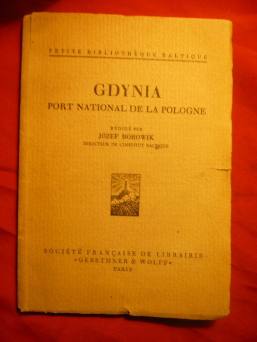 Jozef Borowik - Gdynia -Port National al Poloniei ,interbelica ,lb.franceza