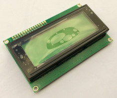 LCD Display 2004 / 20X04 / 20x4 caractere afisaj galben-verde Arduino (d.925) foto