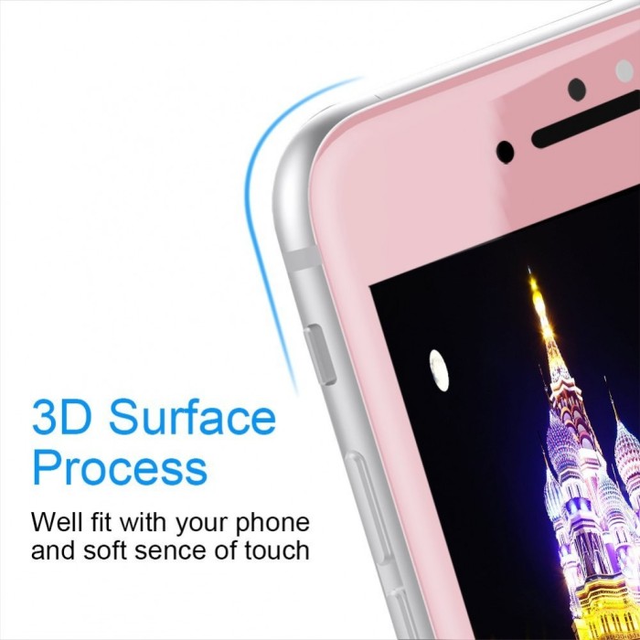 Folie de sticla 3D iPhone 7 Roz Folie de sticla 3D iPhone 7 Roz