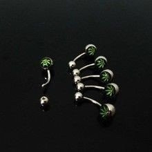 Pierce Piercing buric Frunza Marijuana Jamaica Cannabis Rasta foto