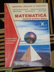 RWX 06 - MATEMATICA - CLASA 10 - EDITIE 2005 - PIESA DE COLECTIE foto