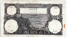 * Bancnota 100 lei 1940 - P foto