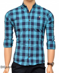 Camasa carouri Slim Fit barbati - Camasa carouri barbati slim fit foto