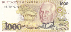 Bancnota Brazilia 1.000 Cruzeiros (1990) - P231a UNC foto