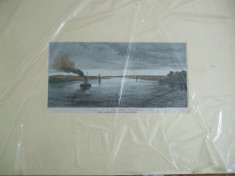 Dunarea 1877 razboiul peisaj langa Braila Londra Illustrated London News foto