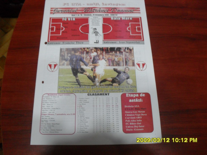 program UTA - FC Baia Mare