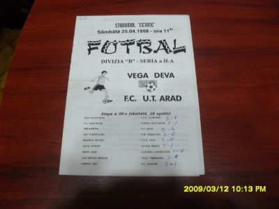 program Vega Deva - UTA foto