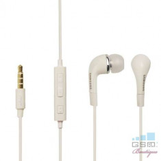 Casti Handsfree Samsung i9300 Galaxy S3 Stereo Albe Originale foto