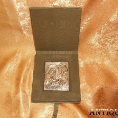 Placheta Argint 800, Nativitate, Italia, vintage