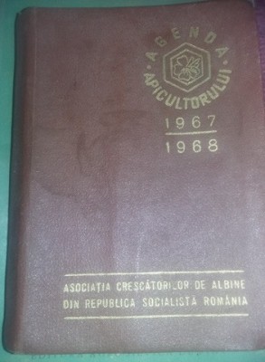 Agenda APICULTORULUI 1967-1968,Asociatia CRESCATORILOR DE ALBINE R.S.R.T.GRATUIT foto