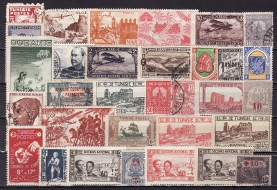1529 lot timbre colonii