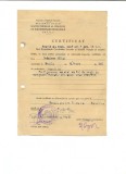 Z217 DOCUMENT VECHI -DUDAICEV MIHAI ? -BRAILA- CERTIFICAT PENTRU FICA VALENTINA
