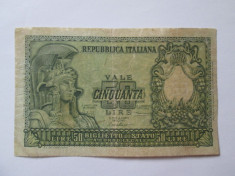 Italia 50 Lire 1951 foto