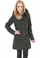 Ladies Garment Washed Long Parka foto