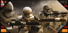 Poster Star Wars Episode 7 Battle Stormtroopers Glass foto