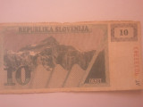 Slovenia 10 tolar 1990, circulată
