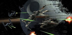Poster Star Wars Tie Fighter Versus X-Wing 50X25cm foto