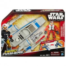 Jucarie Star Wars Hero Mashers Episode Vii Resistance X-Wing And Resistance Pilot foto