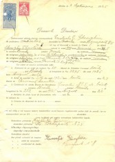 Z226 DOCUMENT VECHI -DOMNULUI DIRECTOR AL SCOALEI COMERCIALE, BRAILA -1925