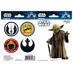 Set Stickers Star Wars 16X11cm Yoda/Symboles foto