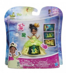 Figurina Hasbro Disney Princess Little Kingdom Mini Doll Spin A Story Tiana foto