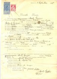 Z223 DOCUMENT VECHI -SOLICITARE INSCRIERE SCOLARA -MORITZ GRUPPER, BRAILA -1925