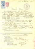Z222 DOCUMENT VECHI -SCOALA COMERCIALA ELEMENTARA SI SUPERIOARA, BRAILA -1925