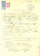 Z222 DOCUMENT VECHI -SCOALA COMERCIALA ELEMENTARA SI SUPERIOARA, BRAILA -1925