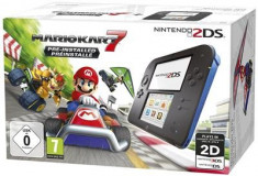 Consola Nintendo 2Ds Black And Blue With Mario Kart 7 foto