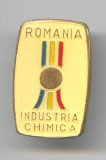 Industria Chimica Romania - insigna veche Romaneasca 1970&#039;s