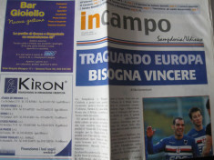 Sampdoria - Udinese - (20 aprilie 2008), program de meci foto