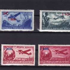 ROMANIA 1952 LP 319 LP 319a AVIATIE VALORI MARI SUPRATIPAR MNH