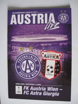Austria Viena - Astra Giurgiu (august 2017) foto