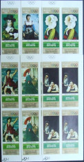 YEMEN A.R.-ARTA,PICTURA SI OLIMPIADA,1968, 4X6V IN BL.DE 4,NED.,NEOB.- YAR 043A foto