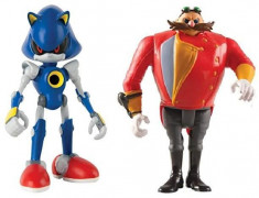 Set Figurine Sonic The Hedgehog 3 Inch Dr Eggman &amp;amp; Metal Sonic foto