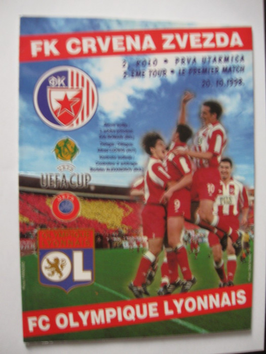 Steaua Rosie Belgrad - Olympique Lyon (20 0ct. 1998), jucat la Bucuresti UEFA