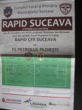 Rapid Suceava - Petrolul Ploiesti, optimile Cupei Romaniei