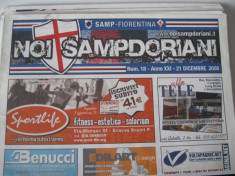 Sampdoria - Fiorentina - (21 decembrie 2008), program de meci foto