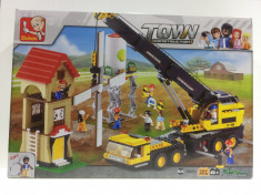 Joc tip Lego SLUBAN Town Construction 767piese foto