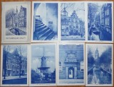 Cumpara ieftin 12 carti postale necirculate impecabile , interbelice in mapa ; Pitorescul Delft