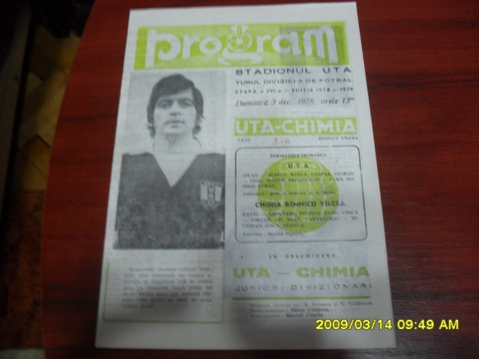 program UTA - Chimia Rm.V.