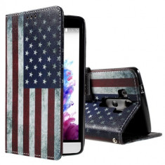 Husa Flip Cover LG G3 retro USA Flag foto