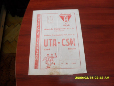 program UTA - CSM Resita foto