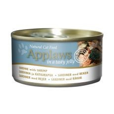 Conserva APPLAWS Cat, sardine ?i creve?i in gelatina 70g foto