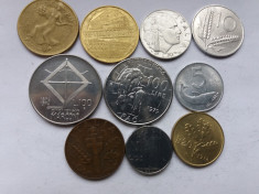 Italia-lot 10 monede diferite-1 foto