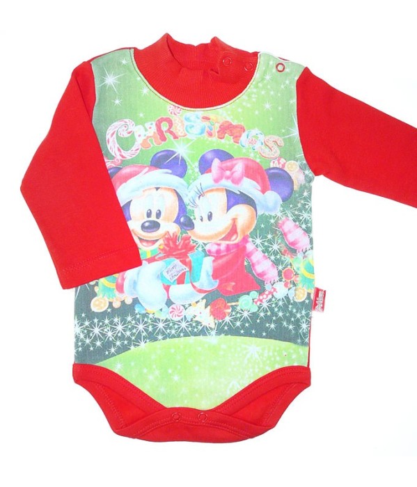 Body vatuit model cu Craciun si Micky Mouse BD161 Body vatuit model cu Craciun si Micky Mouse BD161