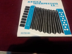 DISC VINIL VICTOR GORE MUZICA INTERPRETATA LA ACORDEON foto