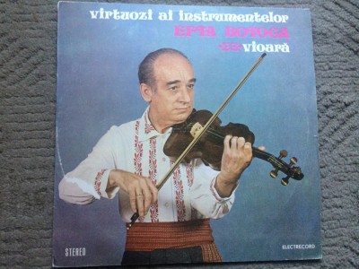 efta botoca vioara virtuozi ai instrumentelor disc vinyl lp folclor EPE01963 VG+ foto